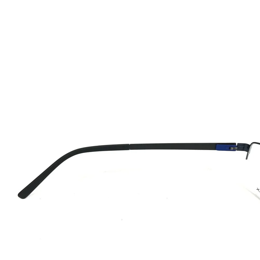 Tech Flex Eyeglasses Frames 30143S SP02 Gray Blue Rectangular Half Rim 52-18-145